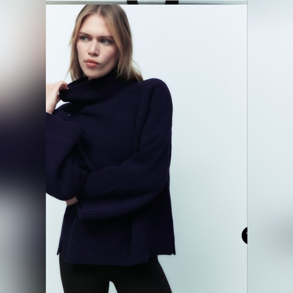 ❤️❤️❤️Zara 100% MERINO WOOL BUTTONED SWEATER - Picture 2 of 7